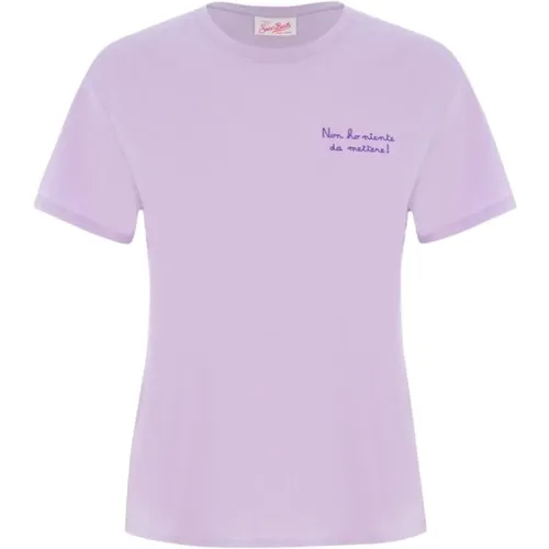 EMB T-Shirt , Damen, Größe: XS - MC2 Saint Barth - Modalova