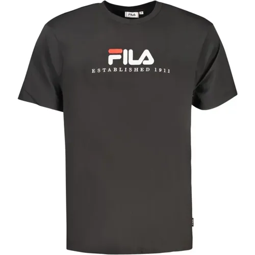 T-Shirts, male, , Size: L Cotton T-Shirt - Fila - Modalova