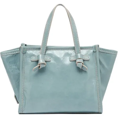 Translucent Leather Handbag with Vintage Effect , female, Sizes: ONE SIZE - Gianni Chiarini - Modalova