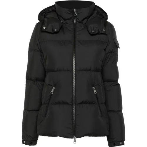 Quilted Coat with Hood , female, Sizes: L - Moncler - Modalova