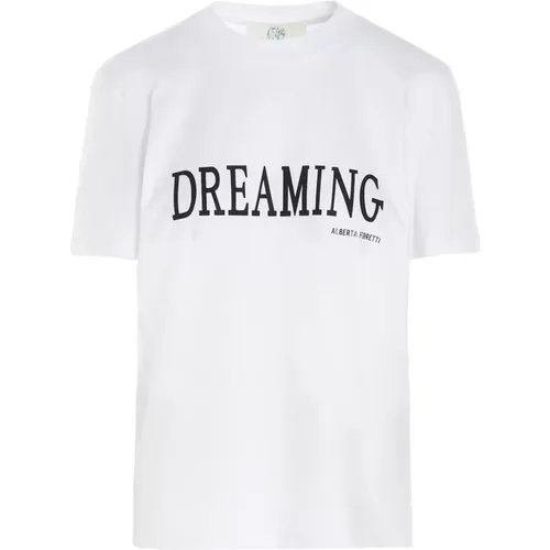 Dreaming Tshirt , female, Sizes: M, XS, S, L - alberta ferretti - Modalova