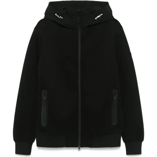 Reflective Zip Hooded Coat , male, Sizes: L - Peuterey - Modalova