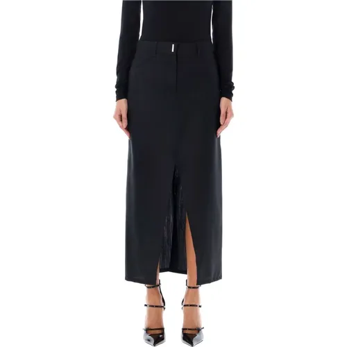 High-Waist Long Skirt , female, Sizes: S - Givenchy - Modalova