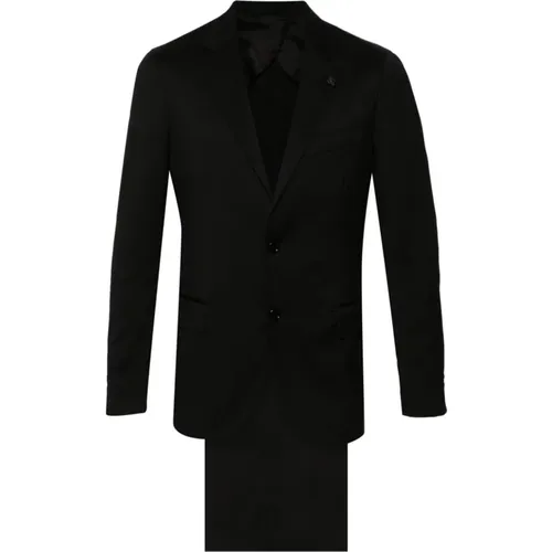 Single Breasted Suits, male, , Size: 2XL Wool Suit Set - Lardini - Modalova