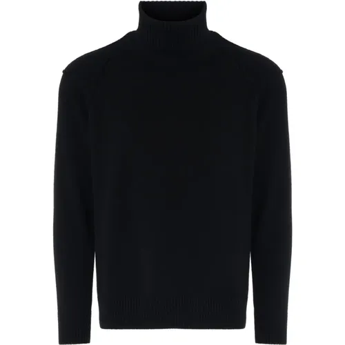 Turtlenecks, male, , Size: L Roll Neck Lambswool Knit Sweater - C.P. Company - Modalova