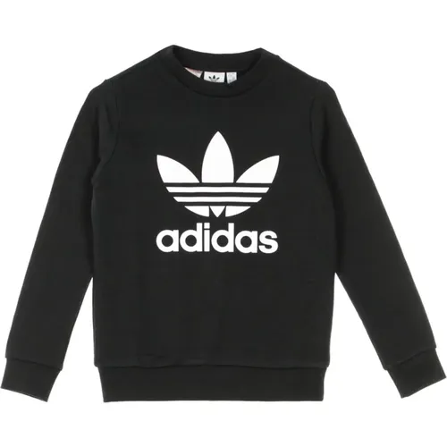 Jungen Crewneck Sweatshirt Schwarz/Weiß - Adidas - Modalova