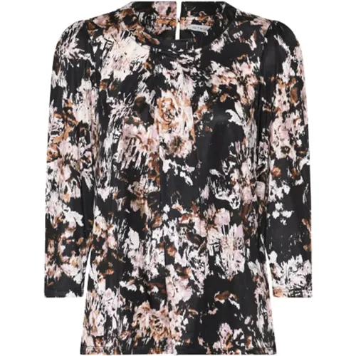 Multicolour 3/4 Sleeves Blouse with Flora Print , female, Sizes: L, XL, M - IN Front - Modalova