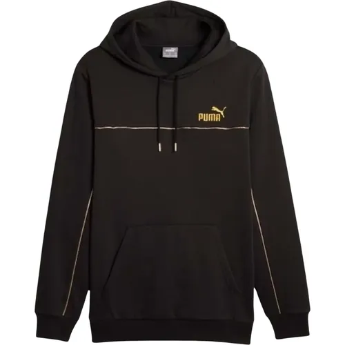 Minimal Gold Hoodie FL , Herren, Größe: L - Puma - Modalova