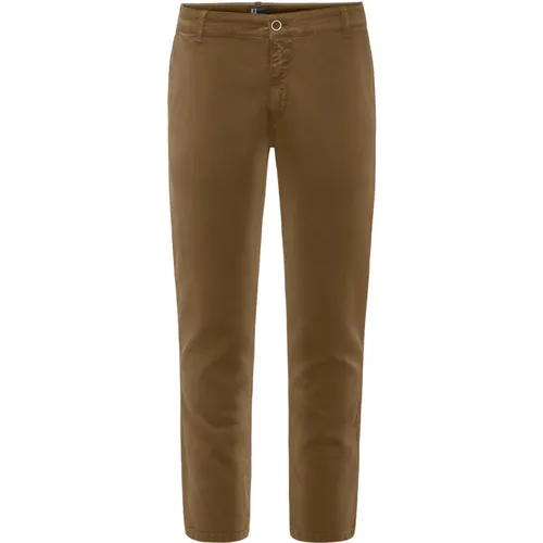 Chinos, male, , Size: W38 Trendy Slim Fit Chino Pants - BomBoogie - Modalova