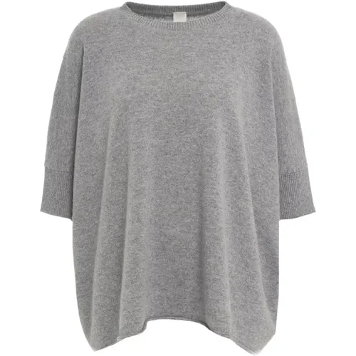 Luxurious Grey Cashmere Knitwear Aw24 , female, Sizes: ONE SIZE - MVM - Modalova