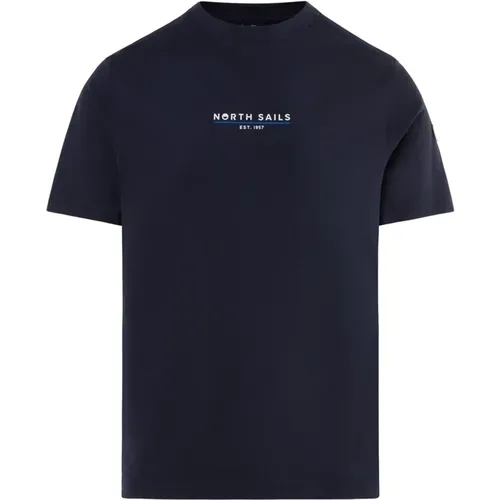 Kurzarm T-Shirt , Herren, Größe: M - North Sails - Modalova