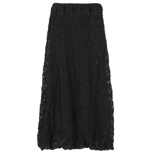 Lace Cotton Skirt Woman Elastic , female, Sizes: M - Jil Sander - Modalova