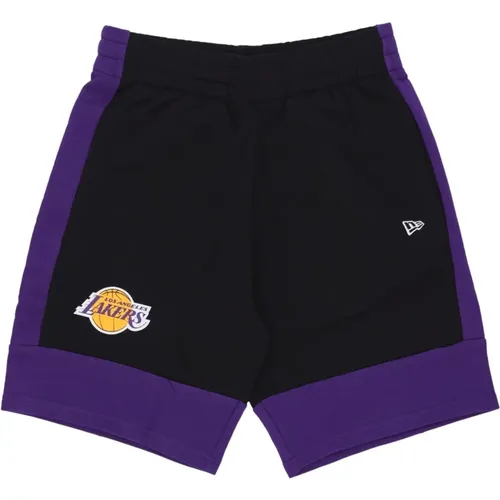 NBA Color Block Shorts Loslak , male, Sizes: L, XL - new era - Modalova