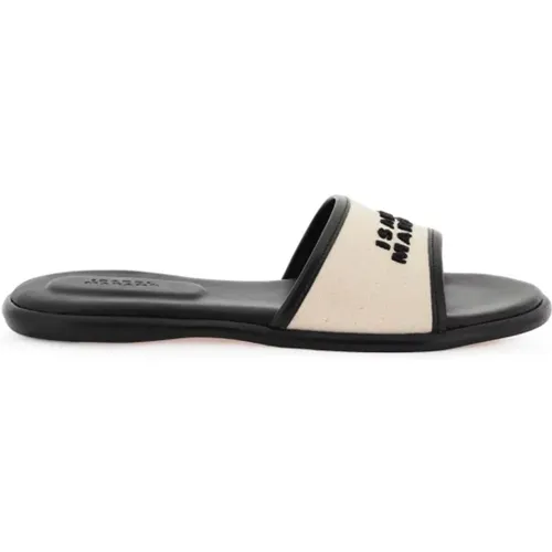 Canvas and Leather Slides , female, Sizes: 3 UK, 4 UK - Isabel marant - Modalova