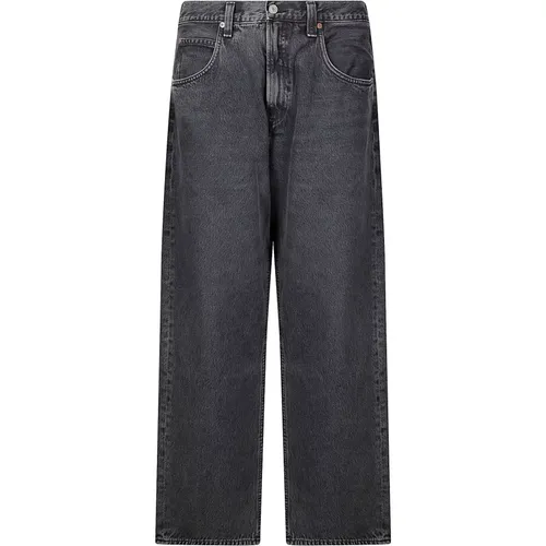 Straight Jeans, male, , Size: W29 Division Fusion Jeans - Agolde - Modalova