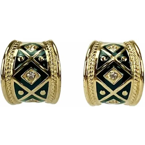 Pre-owned Jewellery, female, , Size: ONE SIZE Pre-owned Fabric earrings - Burberry Vintage - Modalova