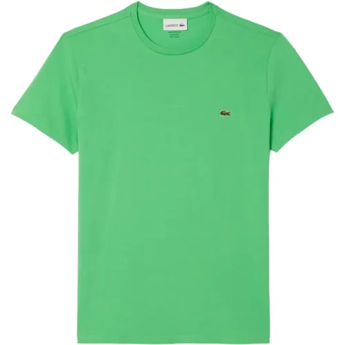 Klassisches Baumwoll-T-Shirt , Herren, Größe: XL - Lacoste - Modalova
