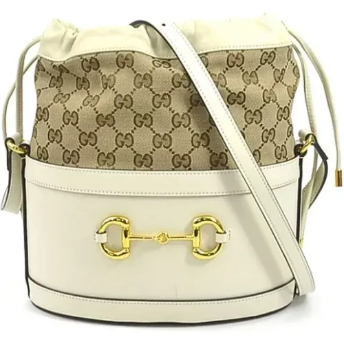 Pre-owned Bucket Bags, female, , Size: ONE SIZE Pre-owned Canvas gucci-bags - Gucci Vintage - Modalova