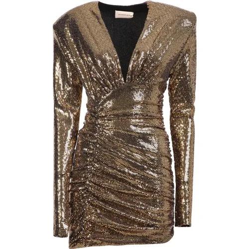 Sequined mini dresses. The search for futuristic and luxurious fabrics give birth to timeless and super cool garments , female, Sizes: 2XS - Alexandre Vauthier - Modalova