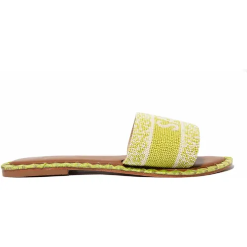 Flat Sandals , female, Sizes: 7 UK, 8 UK, 2 UK - De Siena - Modalova