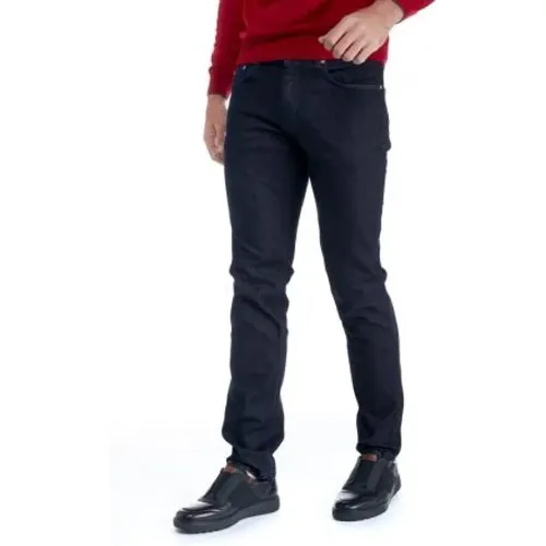 Slim-fit Jeans mit Retro-Details , Herren, Größe: W38 - Harmont & Blaine - Modalova