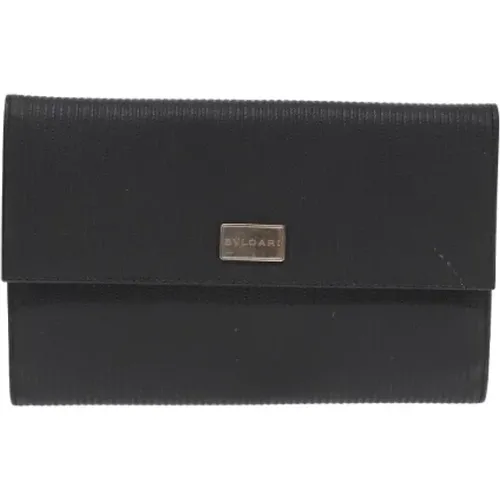 Pre-owned Leder clutches , Damen, Größe: ONE Size - Bvlgari Vintage - Modalova