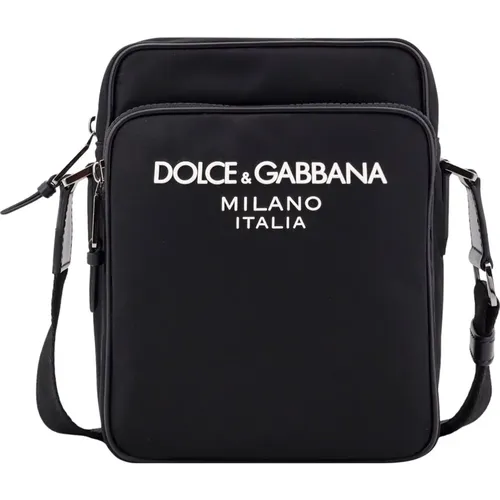 Schwarze Schultertasche mit Reißverschluss - Dolce & Gabbana - Modalova