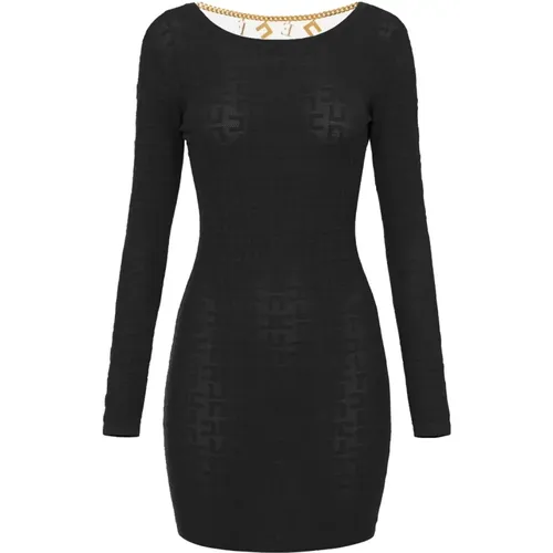 Schwarze Kleider für Frauen , Damen, Größe: XL - Elisabetta Franchi - Modalova