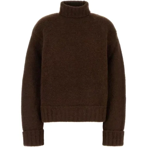 Turtlenecks, female, , Size: M Alpaca Blend Knit Sweater - Dsquared2 - Modalova