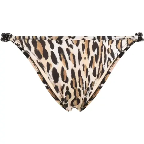 Leopard Slip Bikini , female, Sizes: M - Moschino - Modalova