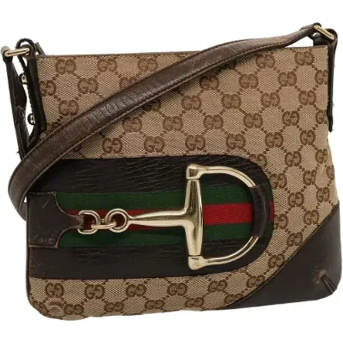 Pre-owned Shoulder Bags, female, , Size: ONE SIZE Pre-owned Canvas gucci-bags - Gucci Vintage - Modalova