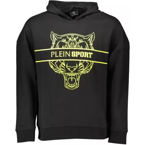 Luxus-Hoodie mit Kontrastdetails , Herren, Größe: L - Plein Sport - Modalova