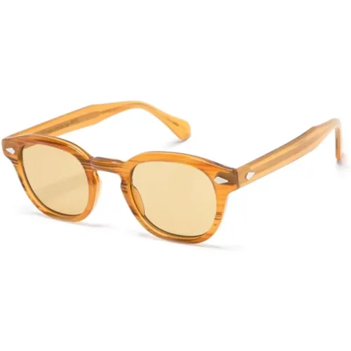 Lemtosh Base 2 SUN Blonde Amber Sonnenbrillen , unisex, Größe: 46 MM - Moscot - Modalova