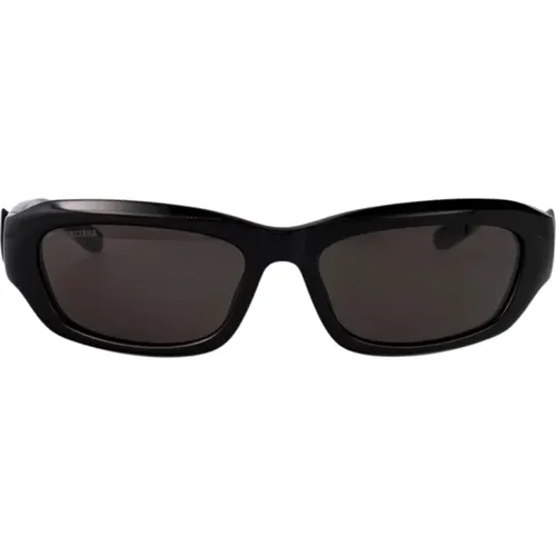 Sunglasses, male, , Size: ONE SIZE Rectangular Sunglasses with UV Protection - Balenciaga - Modalova