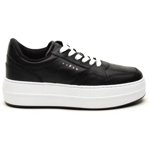 Schwarze Sneakers Allacciato Stil , Damen, Größe: 39 EU - Hogan - Modalova