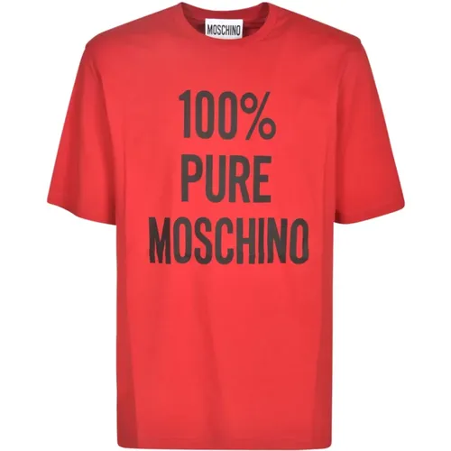 T-Shirts, male, , Size: XL Stylish T-shirts and Polos - Moschino - Modalova