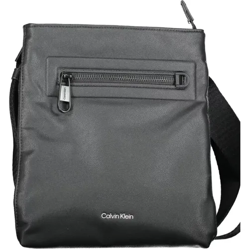 Messenger Bags, male, , Size: ONE SIZE Men's Shoulder Bag with Zip - Calvin Klein - Modalova