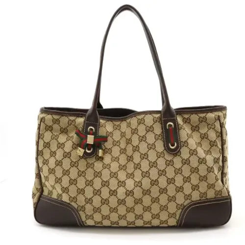 Pre-owned Tote Bags, female, , Size: ONE SIZE Pre-owned Canvas gucci-bags - Gucci Vintage - Modalova