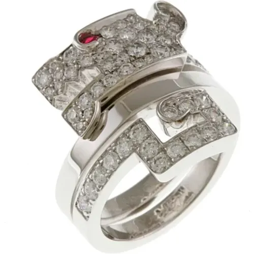 Pre-owned Jewellery, female, , Size: ONE SIZE Pre-owned White Gold rings - Cartier Vintage - Modalova