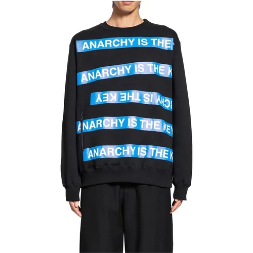 Sweatshirts, male, , Size: XL Anarchy Graphic Print Sweatshirt with Pockets - Undercover - Modalova