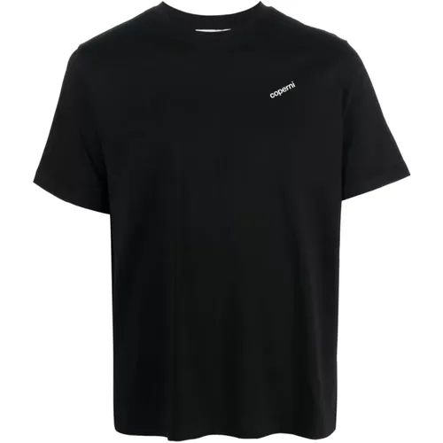 Schwarzes T-Shirt mit gesticktem Logo , Damen, Größe: XL - Coperni - Modalova