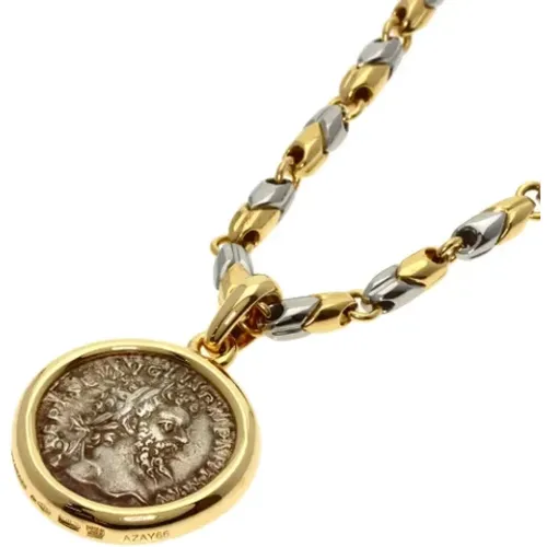 Pre-owned Jewellery, female, , Size: ONE SIZE Pre-owned Yellow Gold necklaces - Bvlgari Vintage - Modalova