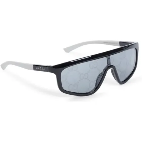 Sunglasses Mask Frame Grey Lenses , unisex, Sizes: ONE SIZE - Gucci - Modalova