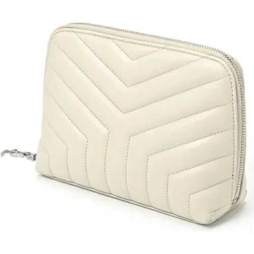 Pre-owned Clutches, female, , Size: ONE SIZE Pre-owned Leather pouches - Yves Saint Laurent Vintage - Modalova