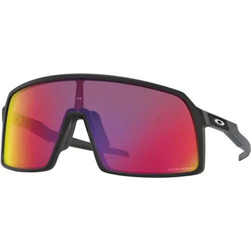 Sunglasses, male, , Size: 37 MM Matte Sunglasses with Prizm Road - Oakley - Modalova