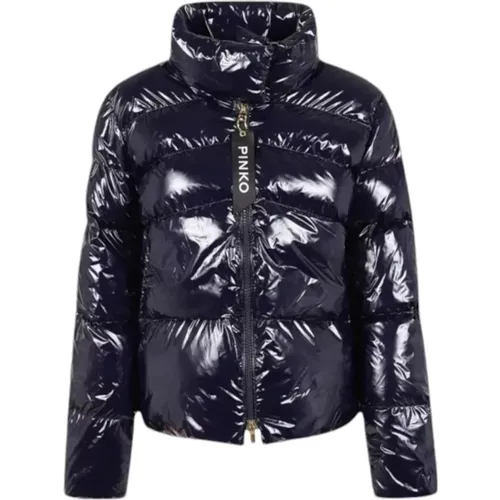 Nylon Patched Caban Jacke , Damen, Größe: 2XS - pinko - Modalova