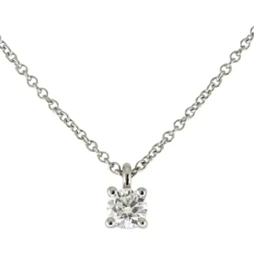 Pre-owned Jewellery, female, , Size: ONE SIZE Pre-owned Platinum necklaces - Tiffany & Co. Pre-owned - Modalova