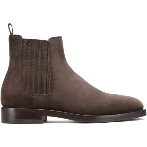 Chelsea Boots, male, , Size: 7 US suede ankle boots with panel design - BRUNELLO CUCINELLI - Modalova