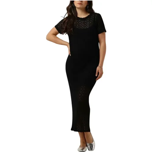 Schwarzes Maxikleid Hendrickmd Stil , Damen, Größe: XL - Modström - Modalova