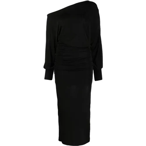 Long Elastic Dress Equal-Bl25 , female, Sizes: M - Essentiel Antwerp - Modalova
